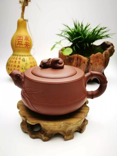 鸿薇茶行茶壶紫砂壶宜兴茶具一厂高级工艺师欧咏竹趣清水泥150c鼠