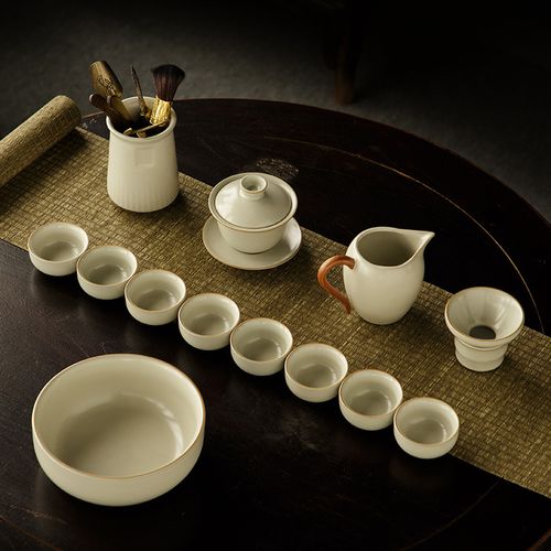 景德镇汝窑功夫茶具套装 2024新款